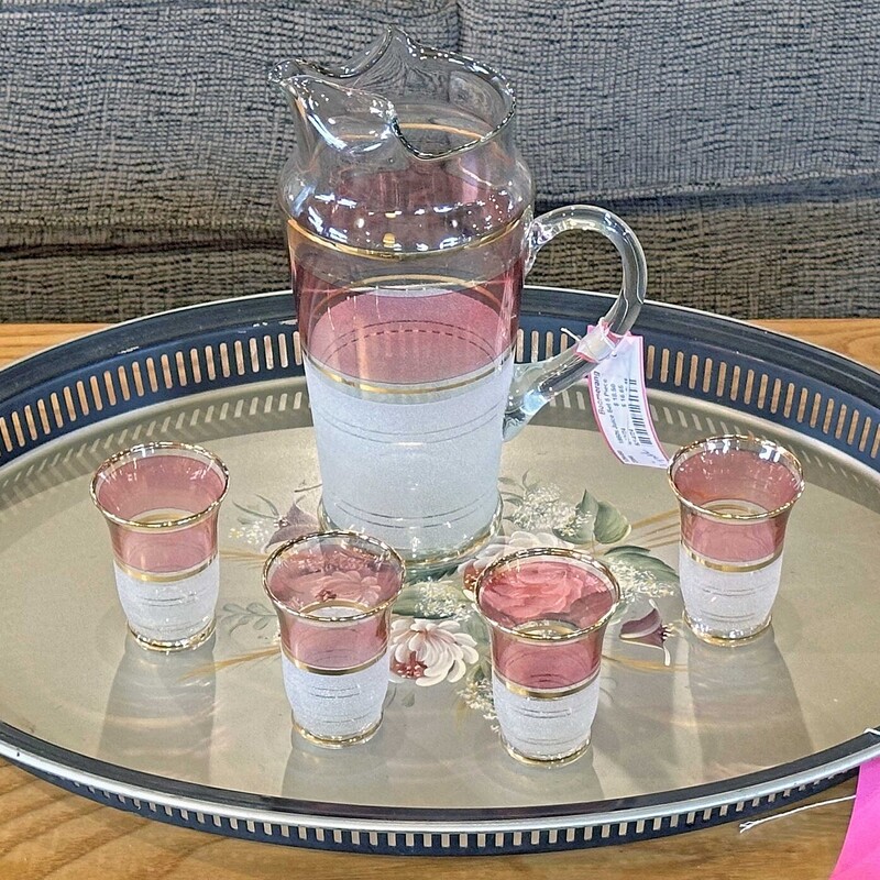 5 Piece 1950s Juice Set
11 In Tall