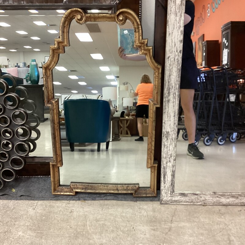 Neoclassic Mirror, Gold,
41 in x 24 in