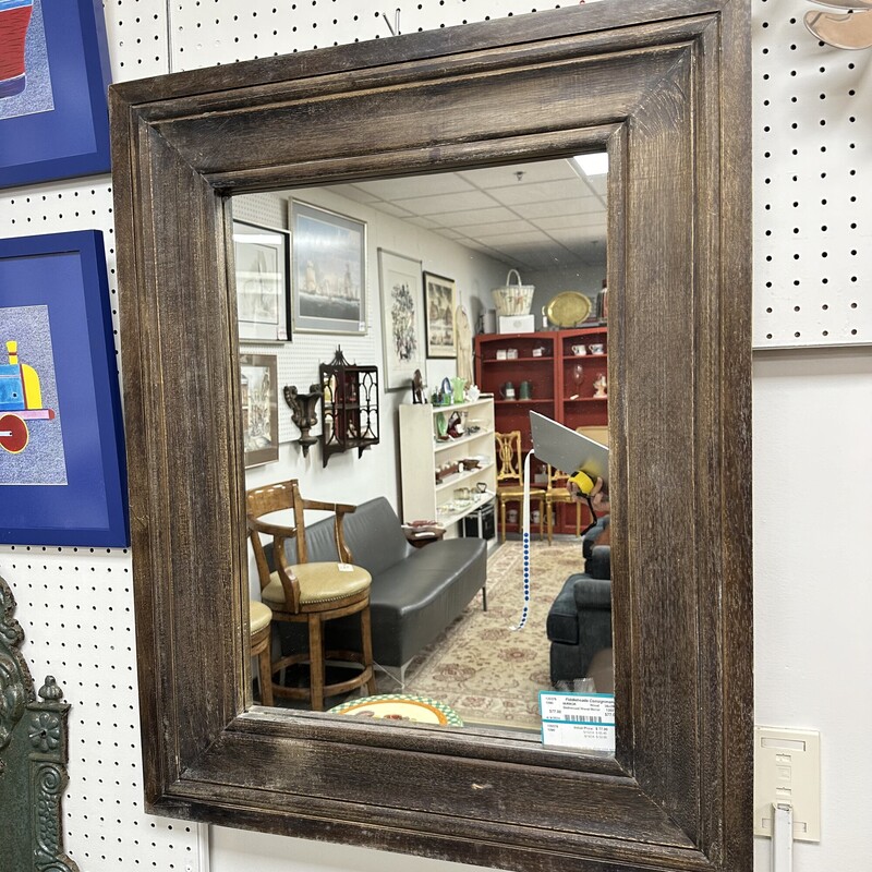 Distressed Wood Mirror