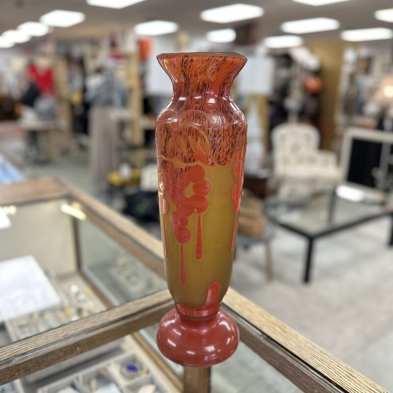 Charder Cameo Glass Vase