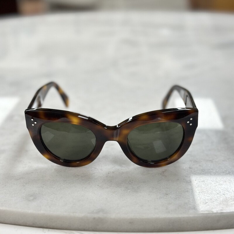 Celine Chunky Sunglasses, Tortoise