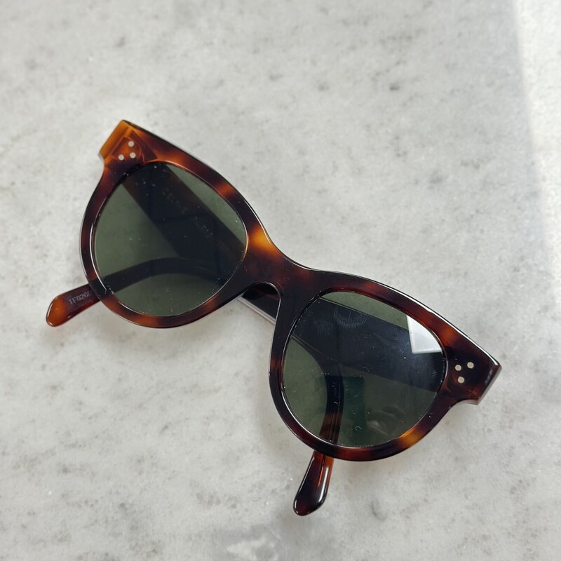 Celine Sunglasses W/ Case, Tortoise Frame