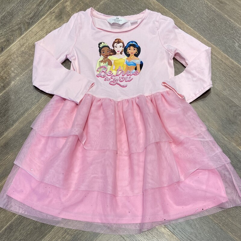 H&M Disney Princess Dress, Pink, Size: 5-6Y