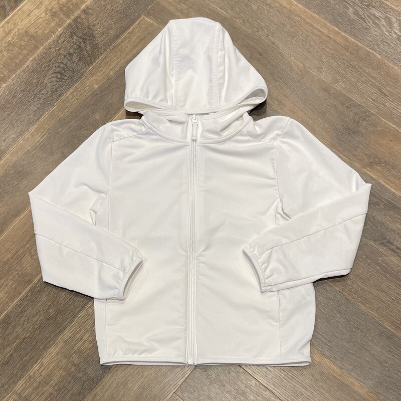 Uniqlo Active Jacket, White, Size: 3-4Y