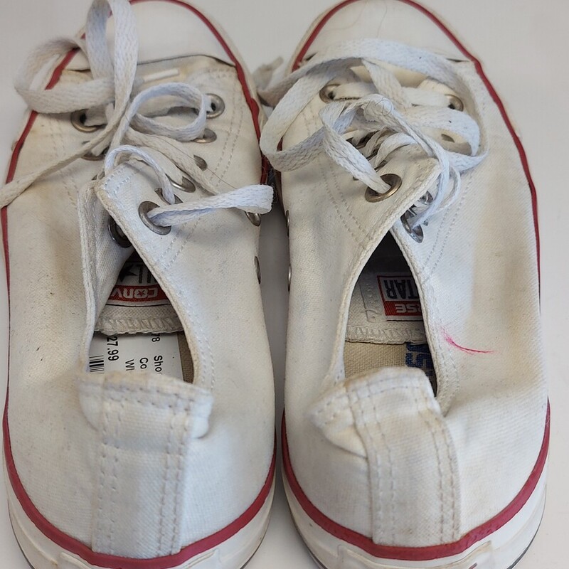 Converse White, White, Size: 7