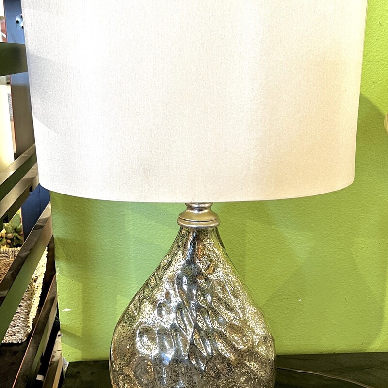 Lamp Mercury Glass
Size: 25 Tall