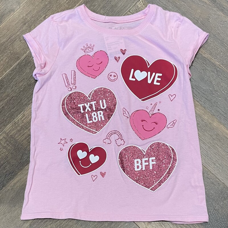 Childrens Place Tee, Pink, Size: 7-8Y