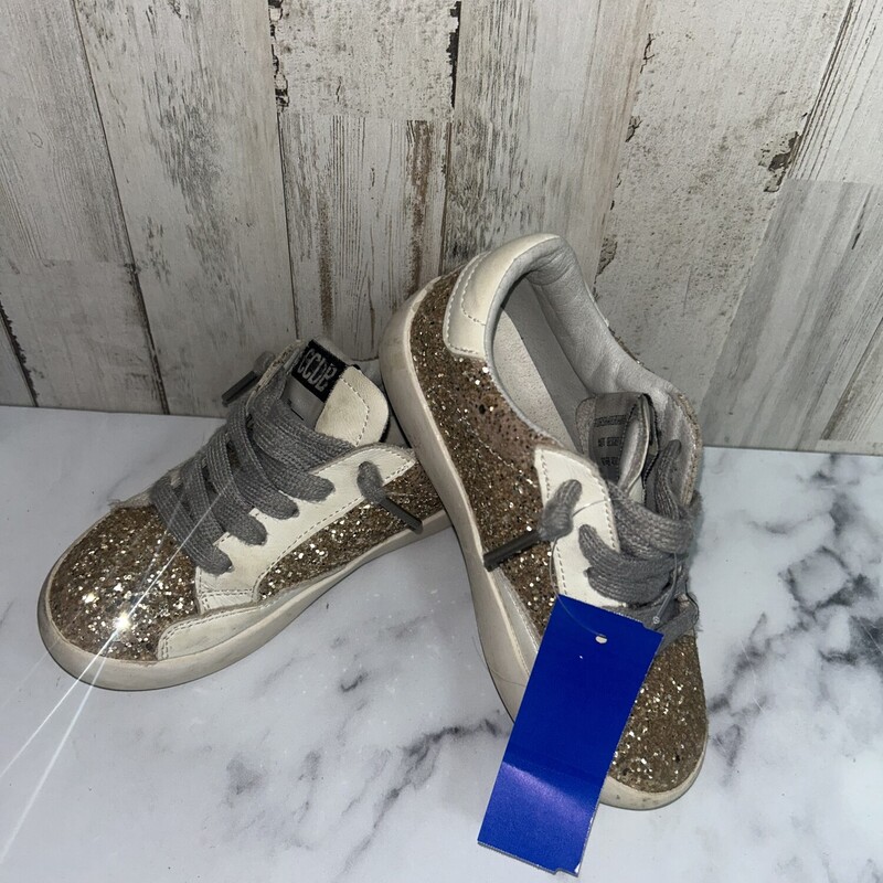 10 Gold Glitter Sneakers