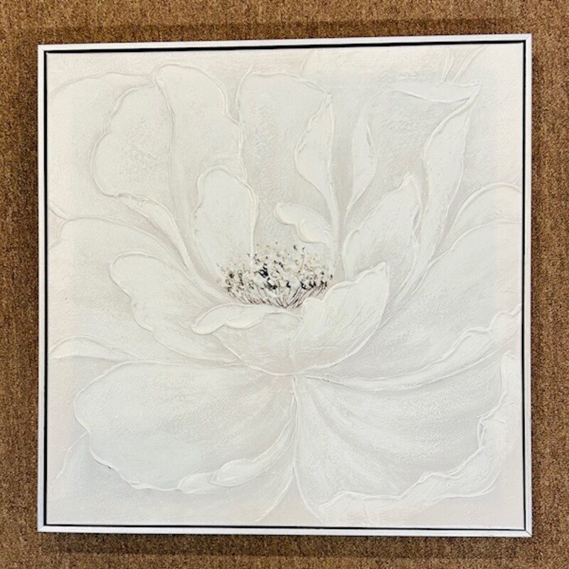 Framed Magnolia Canvas
White Silver Size: 24 x 24H