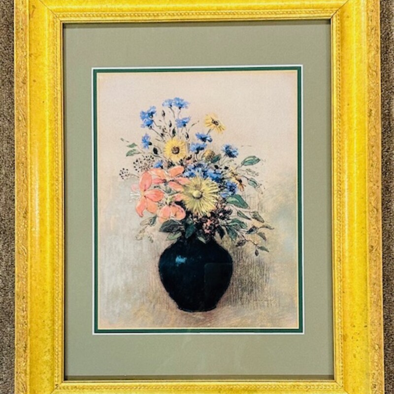 Odilon Redon Wildflowers I Print
Red Yellow Green Gold
Size: 16x20H