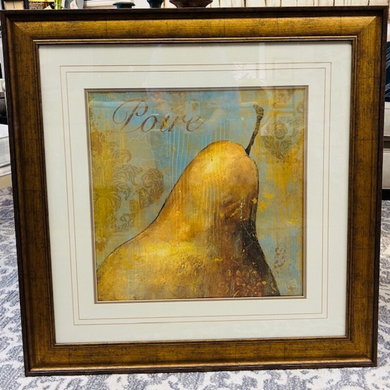 Poue Pear Abstract Print