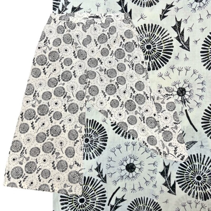 Gudrun Sjödén Pants
100% Organic Cotton
Cute Dandelion Print
Colors: Black and White
Size: XLarge