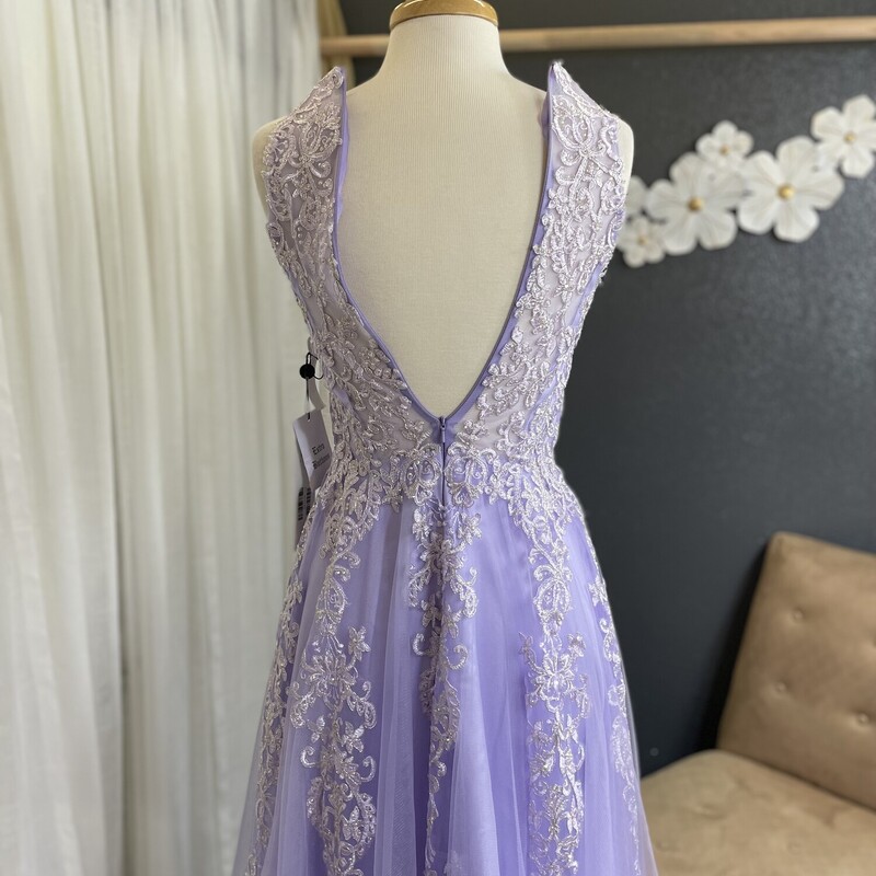NEW Jovani Halter Emb Long Prom, Lilac, Size: 4<br />
New Price $ 465.00<br />
Our Price $369.99<br />
All Sales Final<br />
No Returns<br />
Pick Up In Store WIthin 7 days of Purchase<br />
or Shipped