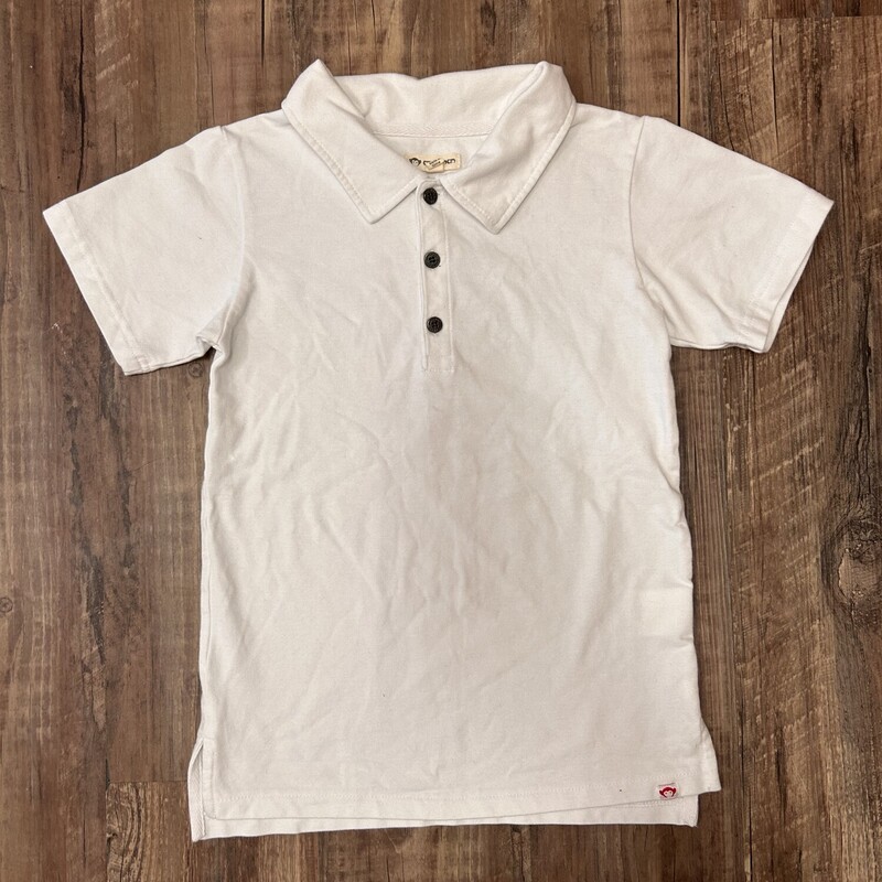 Appaman Classic Polo 8, White, Size: Youth S