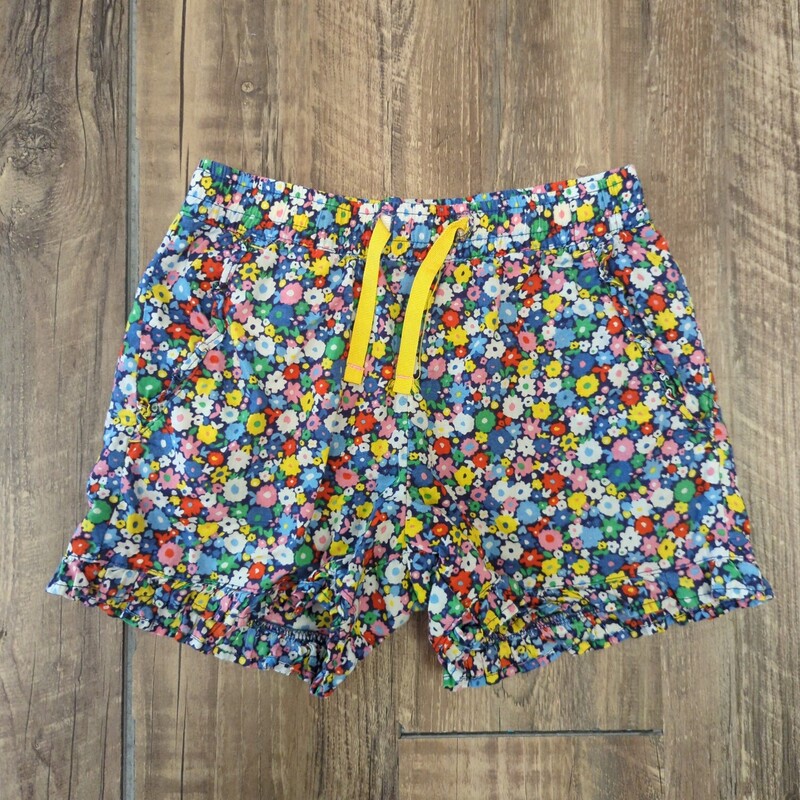 Boden Lined Floral Short, Multi, Size: Youth S