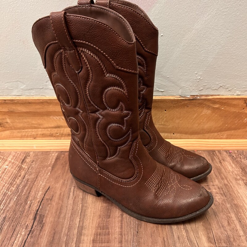 Cat&Jack Cowboy Boot, Brown, Size: Shoes 2