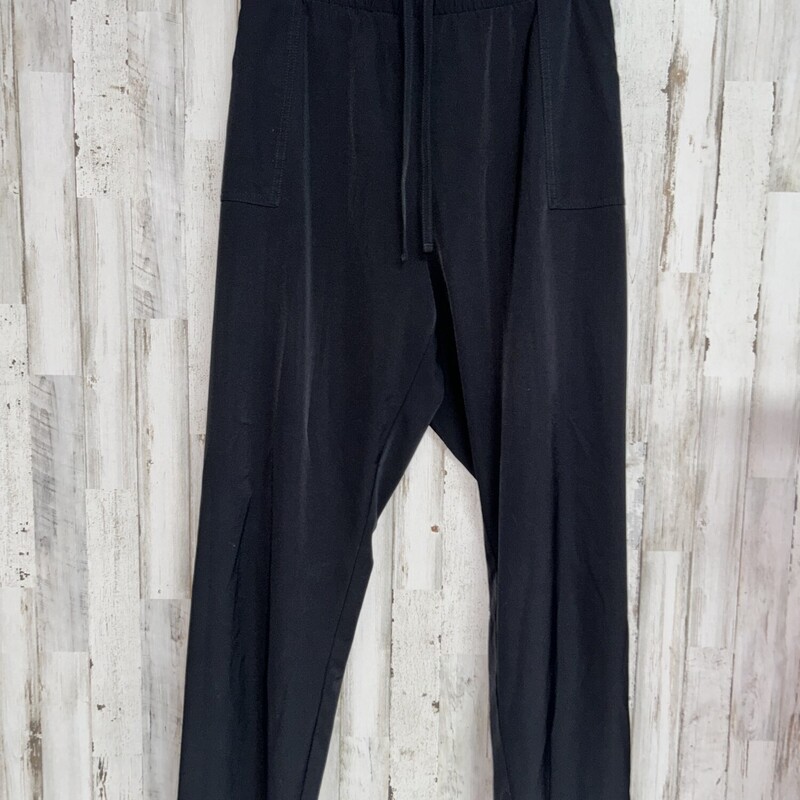 2X Black Drawstring Pants, Black, Size: Ladies 2X