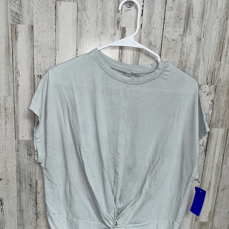 M Lt Grey Knotted Tee