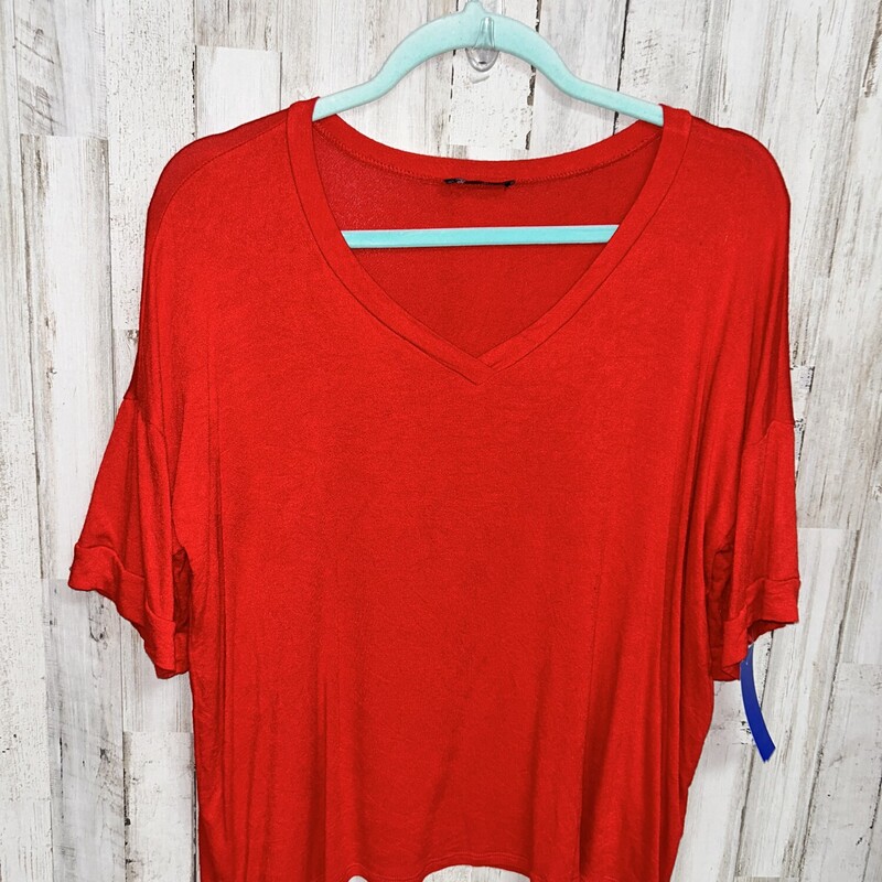 S Red V Cut Top