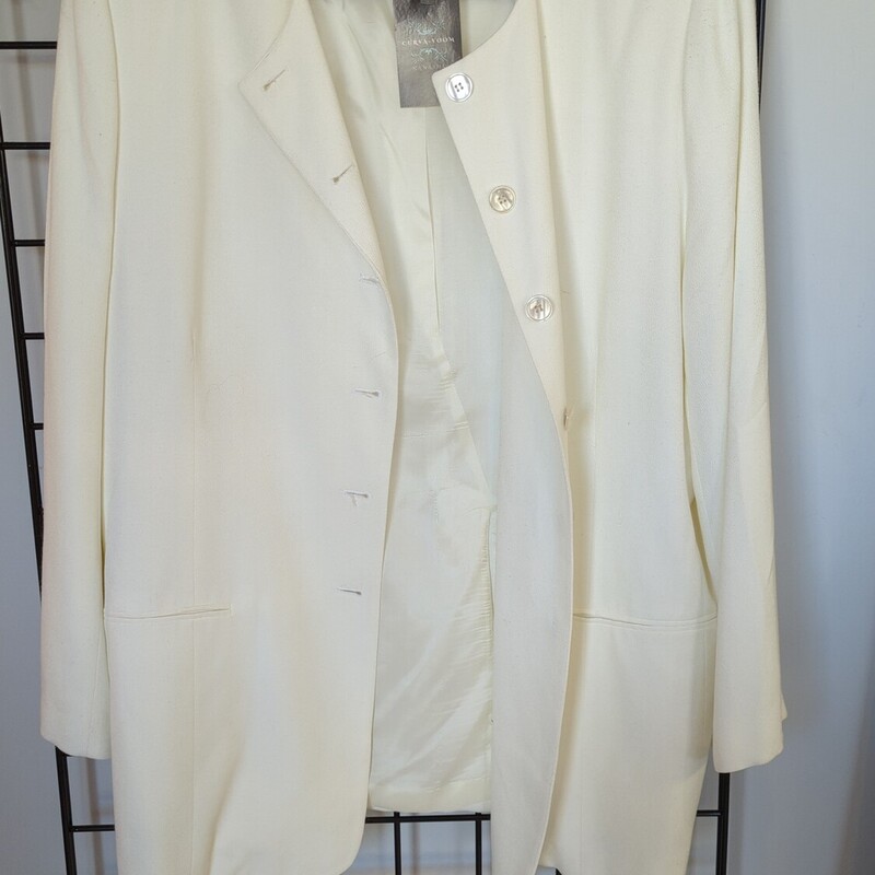 Jones New York Blazer, White, Size: 20