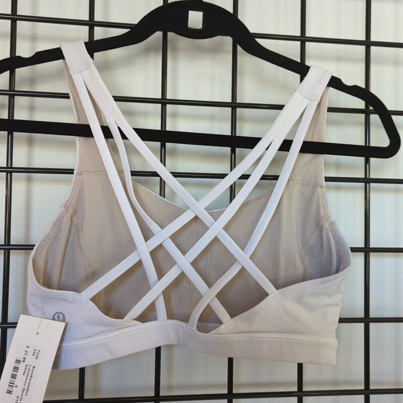 Lululemon Sports Bra, White, Size: S