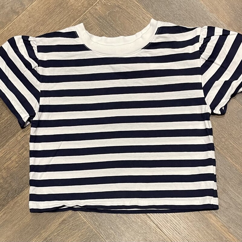 Gap Cropped Tee, Navy, Size: 6-7Y