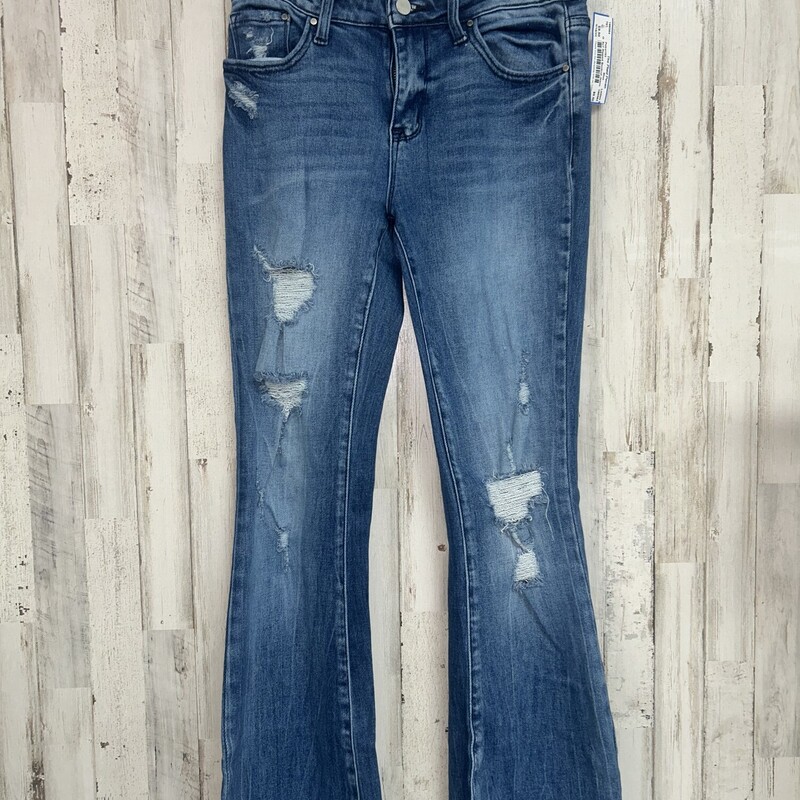 Sz7 Ripped Bootcut Jeans