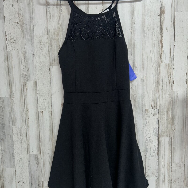 M Black Lace Tank Dress