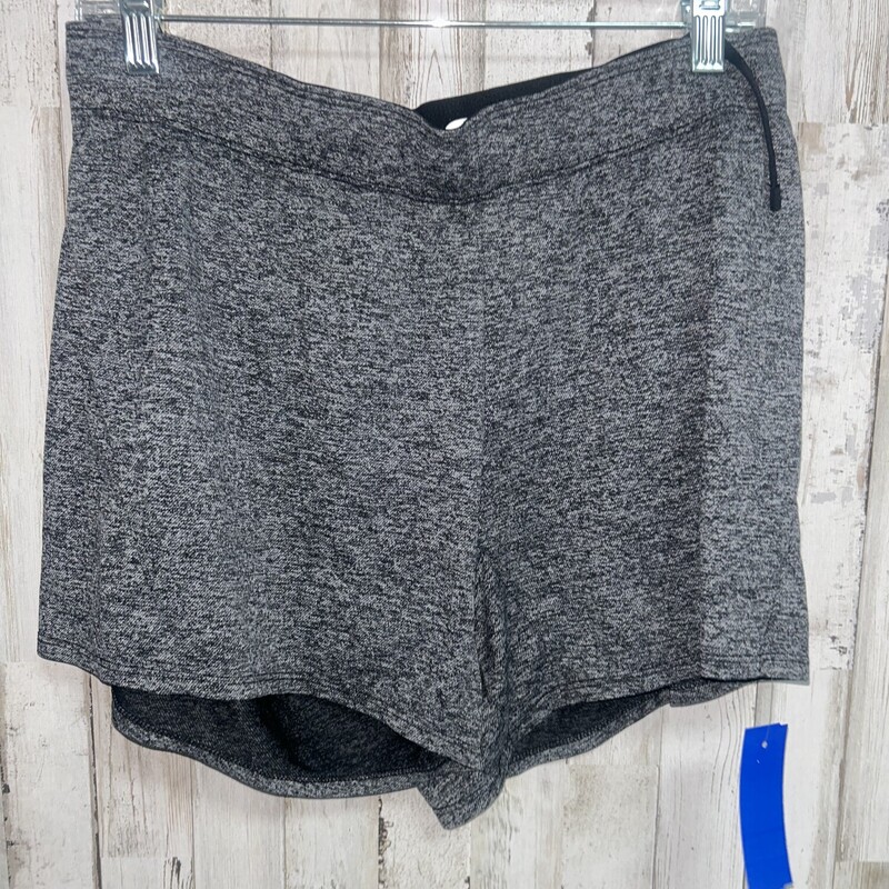 M Grey Heathered Shorts, Grey, Size: Ladies M