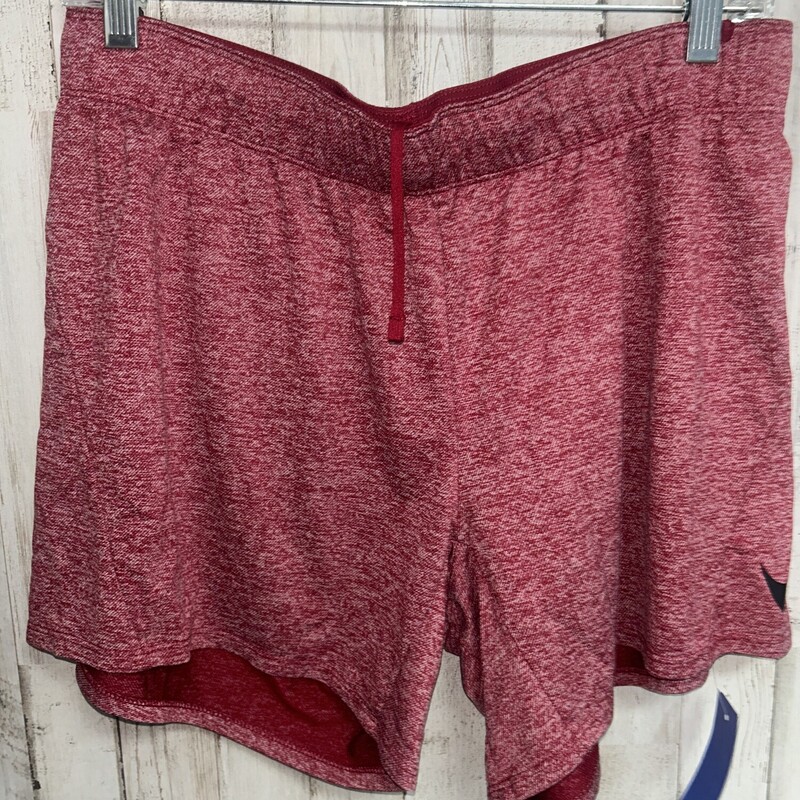 M Red Heathered Shorts
