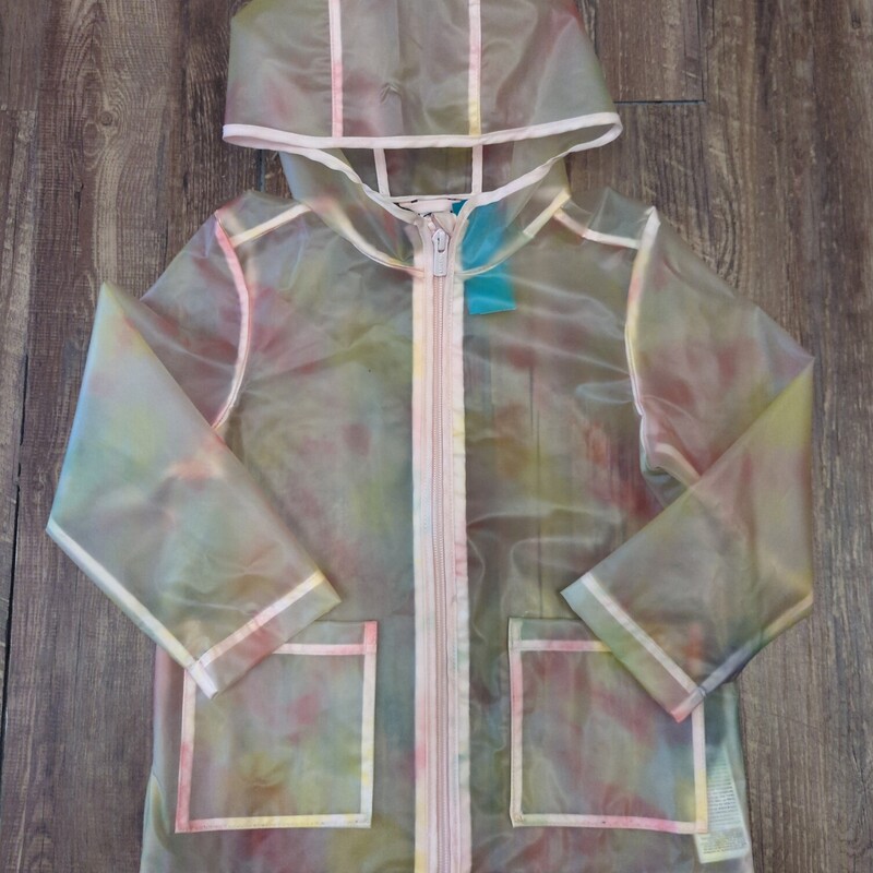 Old Navy Clear Rain Jacke, Palepink, Size: 4 Toddler