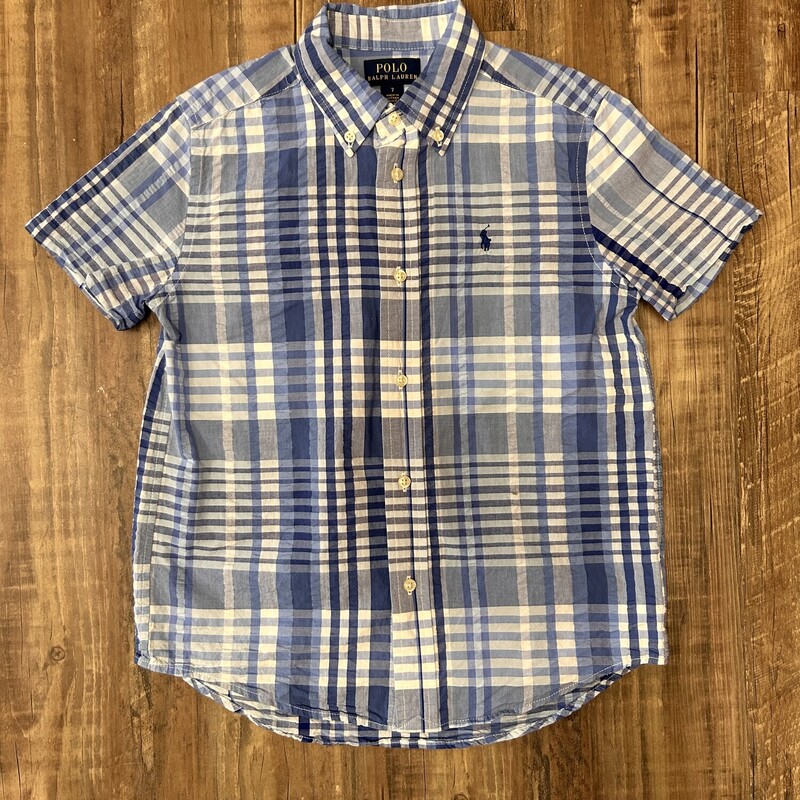 RalphLauren Check 7, Blue, Size: Youth Xs
