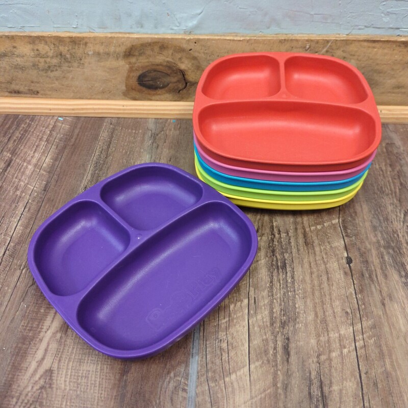 RePlay 6pc Toddler Plate, Rainbow, Size: Feeding