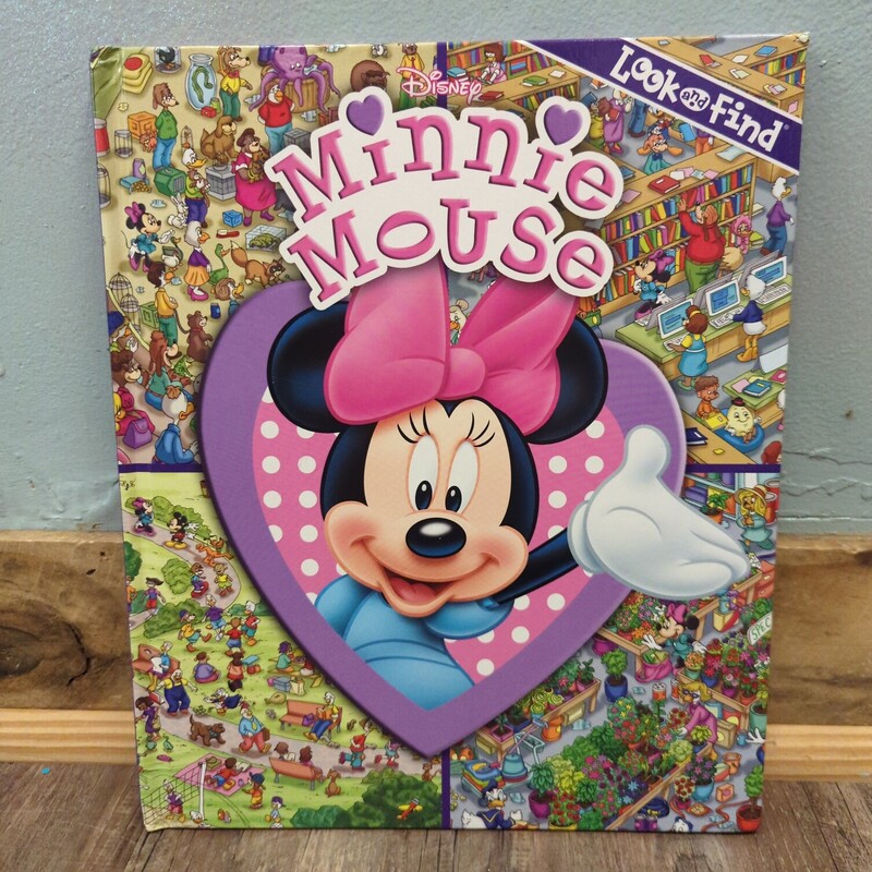 Minnie Mouse Look And Fin, Pink, Size: Book