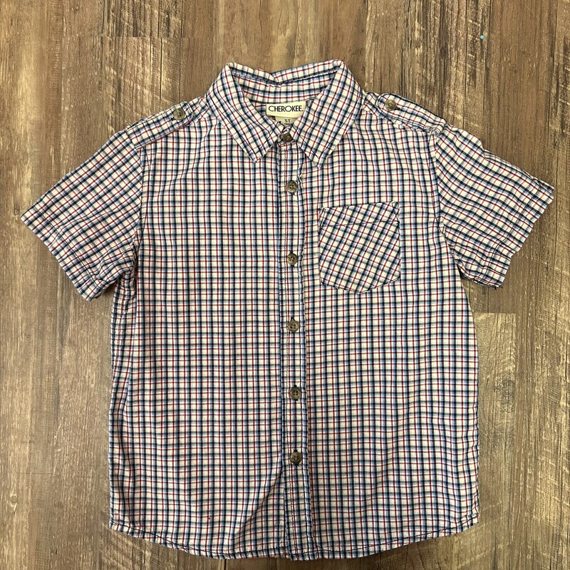 Cherokee Plaid, Blue, Size: 5 Toddler