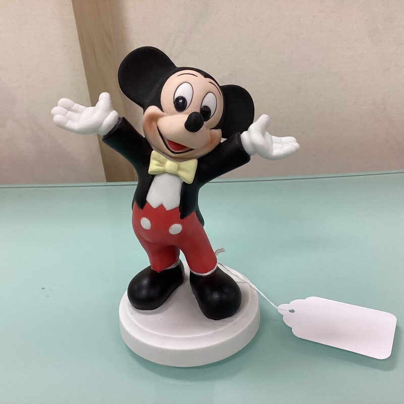 Larger Mickey Figurine, Red, Black
7in tall x 4in wide x 4in deep