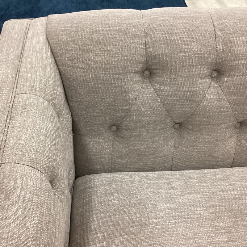 Beige Tufted Sofa, Beige,  Fabric<br />
87in wide