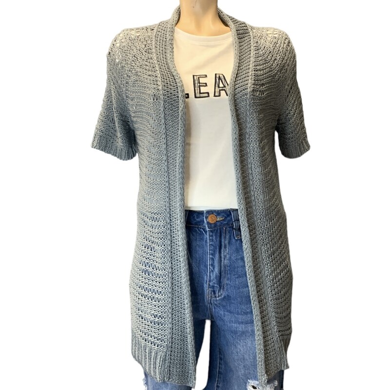 DEX Cardigan Knit, Blue, Size: S