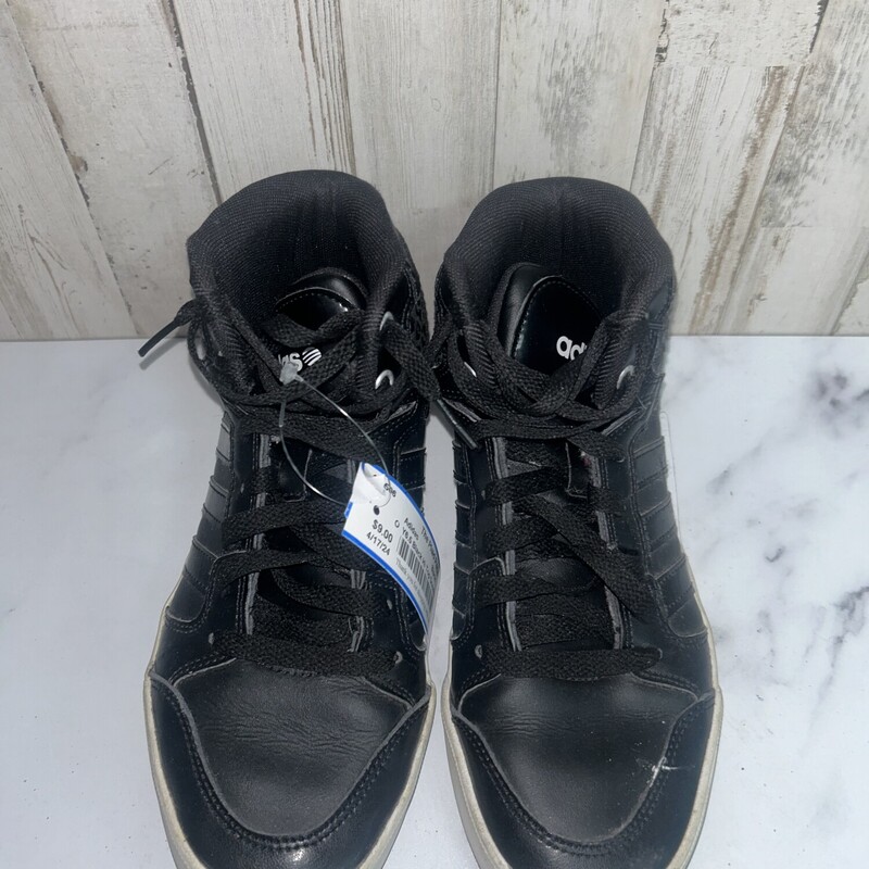 Y6.5 Black Hi Top Sneaker, Black, Size: Shoes Y6.5