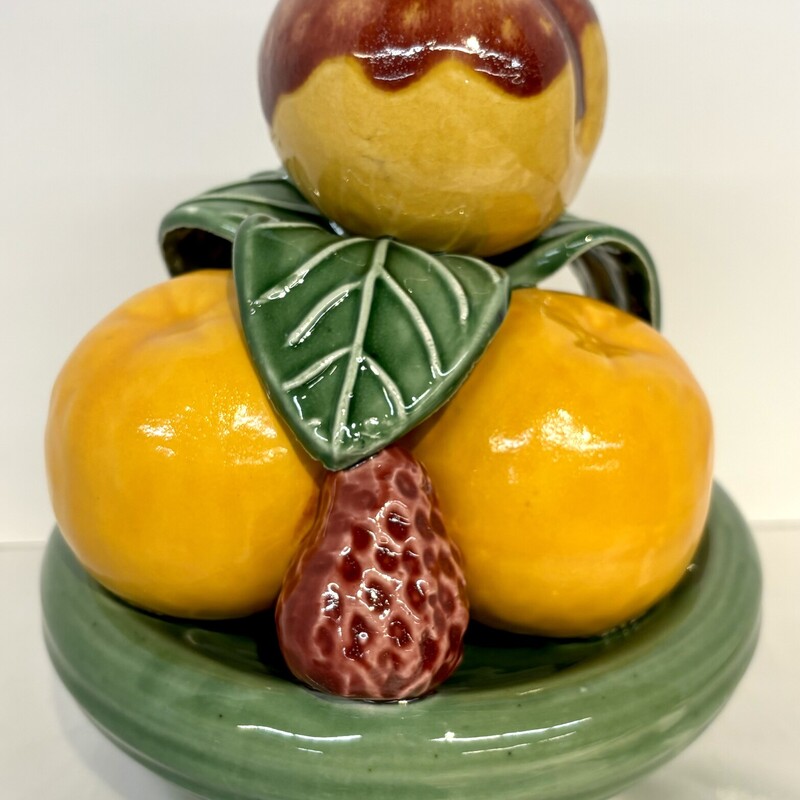 Ceramic Bowl Of Fruit
Green Orange Red
Size: 7 x 8H