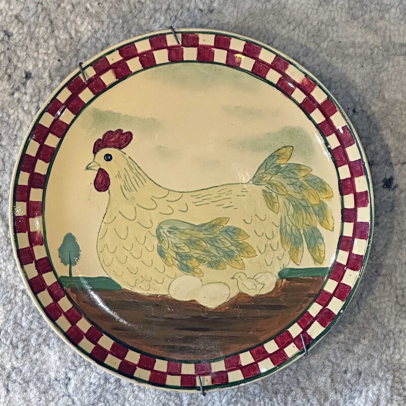 8.5 Rooster Plate Decor