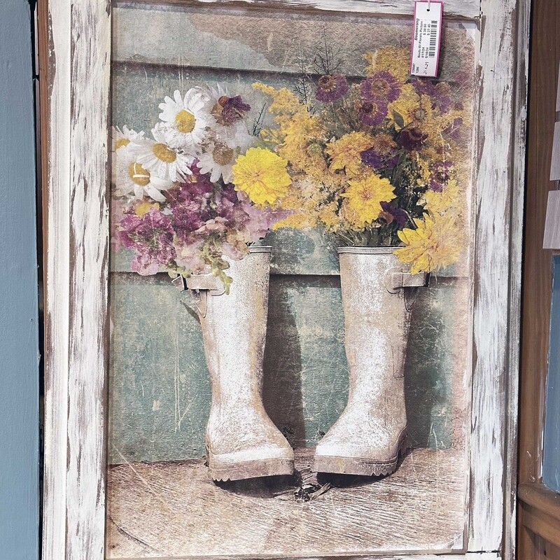 Boots W/ Florals Picture