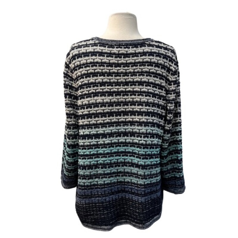 JM Collection Sweater
Cotton Blend
Perfect Knit for Spring and Summer
Colors: Navy and White
Size: Petite Large