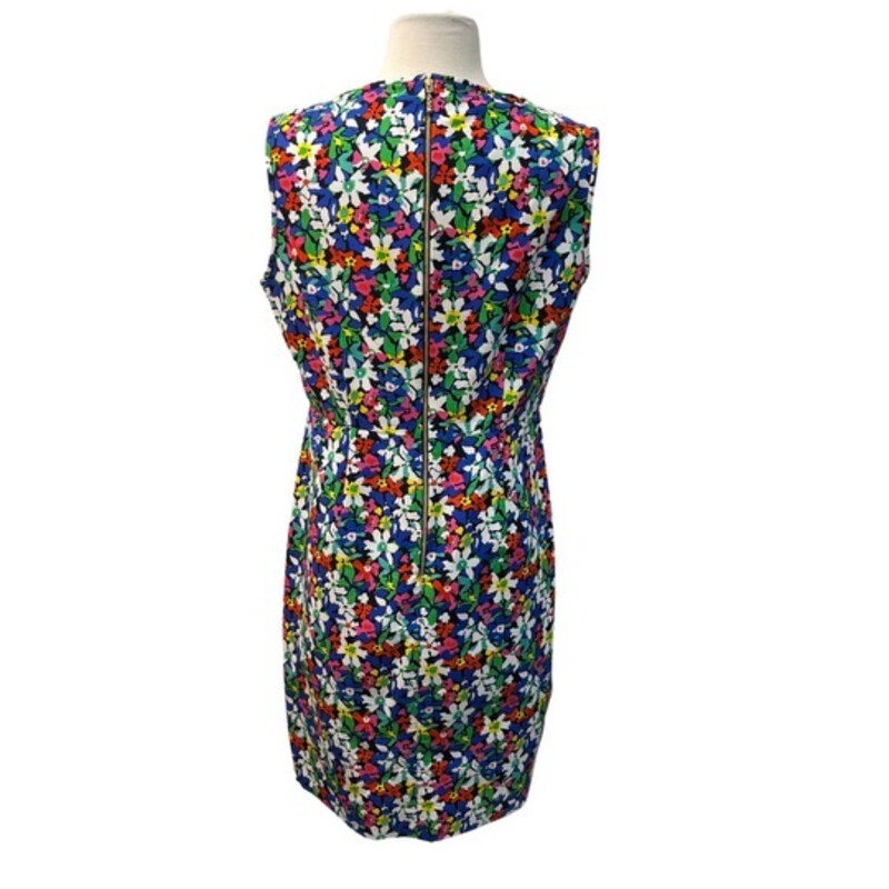 Kate Spade Mira Dress
Sleeveless with Floral Print
Blue with a Rainbow of Colors
Size: 12
