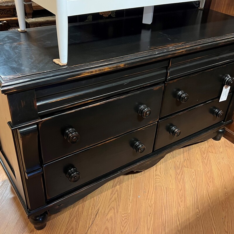 Hidden Drawer W/Lg Knobs, Black, 6 Drawers
62in wide x 20in deep x 35in tall