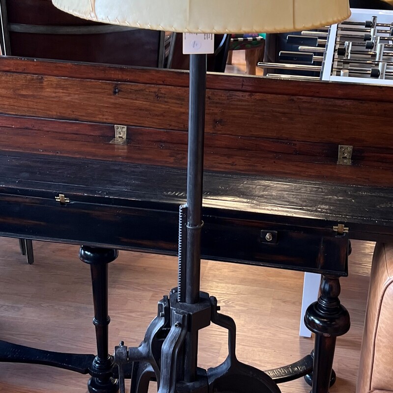 Metal Crank Floor Lamp