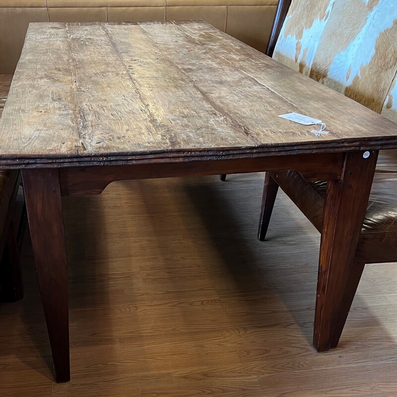 Rustic Dining Table, Dark, Vintage<br />
98in long x 42in wide x 30in tall