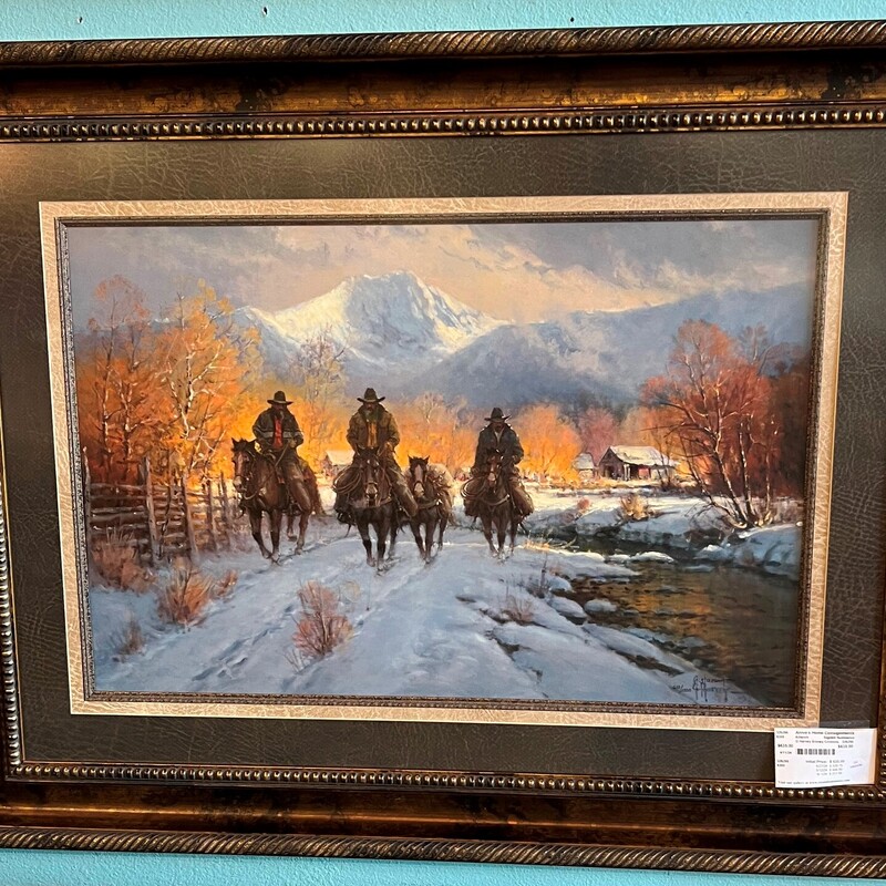 G Harvey Snowy Crossing, Signed, Numbered
43in x 33in