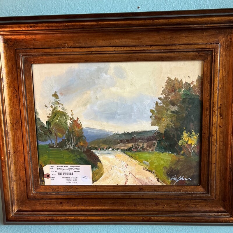 Country Road Original Oil, Signed, Framed
24in x 20in