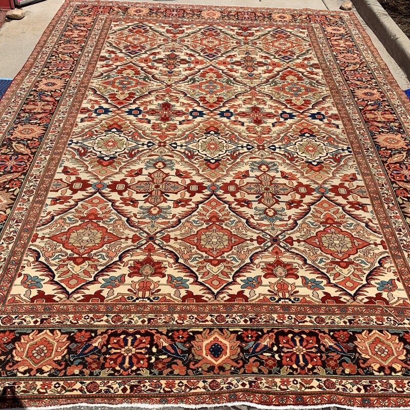 Handmade Wool Persian, Multi, 10ft x 14ft